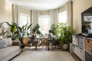 Using Indoor Plants to Define Open Concept Living Areas